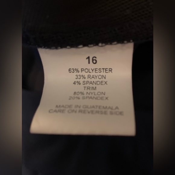 Briggs New York Navy Blue Slacks Size 16 - Picture 5 of 6